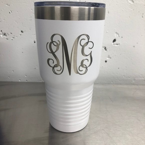 SCRIPT MONOGRAM TUMBLER - Picture 4 of 5